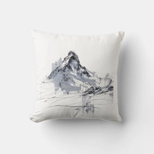 Coussin Pic de montagne Abstrait