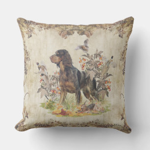 Coussin Picardy Spaniel, chasse aux oiseaux