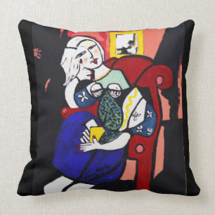 COUSSIN PICASSO PAR LA FILLE DE NORA AVEC LE LIVRE