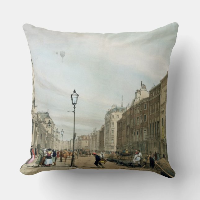 Coussin Piccadilly du coin de la vieille rue en esclavage, (Recto)