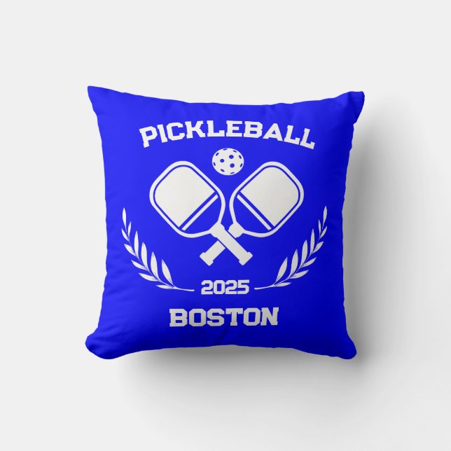 Coussin Pickleball Boston 2025 Custom Blue (Recto)
