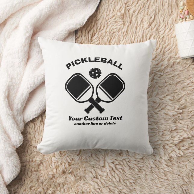 Coussin Pickleball Club Pickleball Paddle & Ball Custom (Couverture)