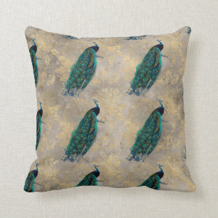 Coussin Pics Turquoises sur l'or