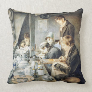 Coussin Pièce de peinture de M. Baxter, orfèvre Stree de