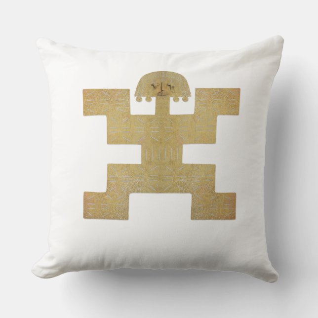 Coussin Pièce d'or précolombienne pectorale (Recto)