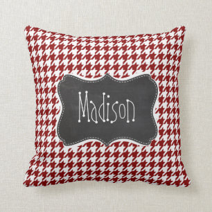 Coussin Pied de fond rouge foncé ; tableau de bord Vintage