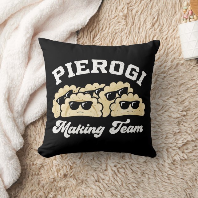 Coussin Pierogi Faire Équipe Pierogi Maker Alimentation Po (Couverture)