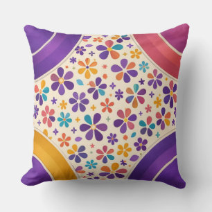 Coussin Pierre Angulaire Bloom — Variante Violet Royal