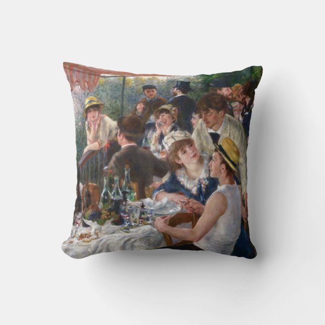 Coussin Pierre-Auguste Renoir - Déjeuner de la fête nautiq (Recto)
