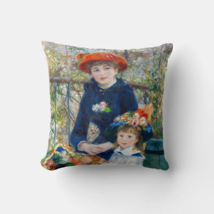 Coussin Pierre-Auguste Renoir - Deux soeurs sur la terrass