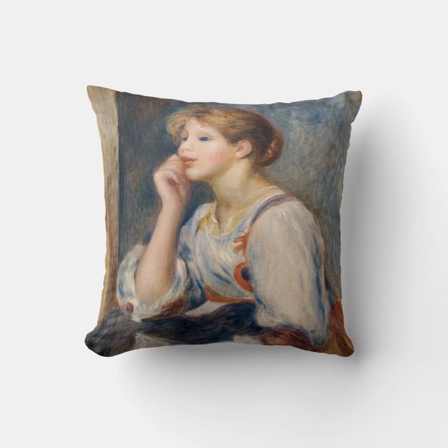 Coussin Pierre-Auguste Renoir - Femme avec une lettre (Recto)