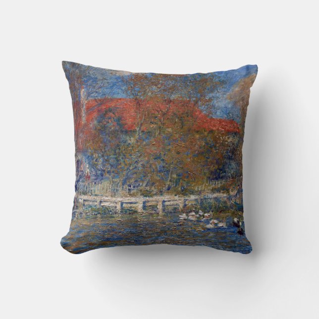 Coussin Pierre-Auguste Renoir l'étang de canard (Recto)