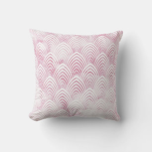 Coussin Pierre blanche de marbre de la géométrie de rose