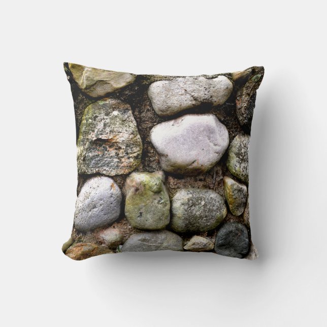 Coussin Pierre de champ, rochers, pierre en détresse, pier (Recto)