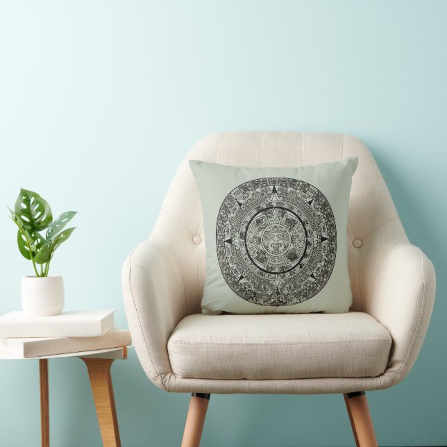 Coussin Pierre de soleil aztèque mexicaine Calendrier maya (Chaise)