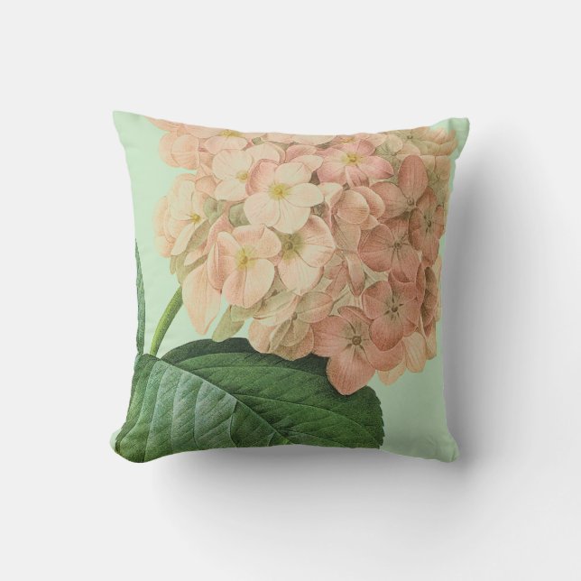 Coussin Pierre Redoute Hydrangea (Recto)