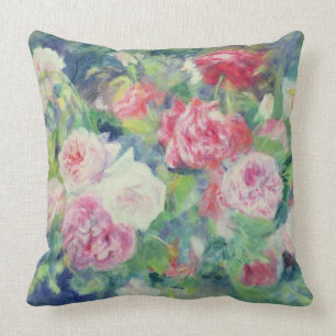 Coussin Pierre roses 2 de Renoir un  