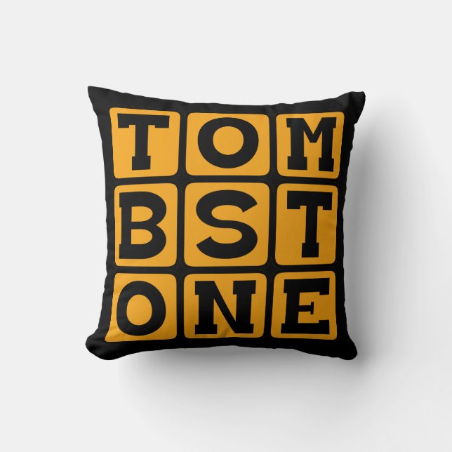 Coussin Pierre tombale, marquage de tombe (Recto)