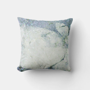 Coussin Pierres Diamantes en Quartz Bleu en pierre de marb
