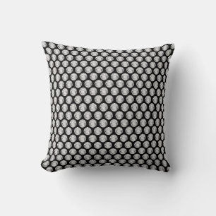 Coussin Pierres précieuses grises argentées élégantes sur 