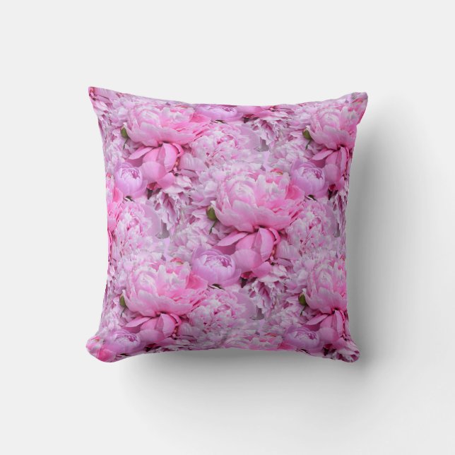 Coussin Pies roses et violettes (Recto)