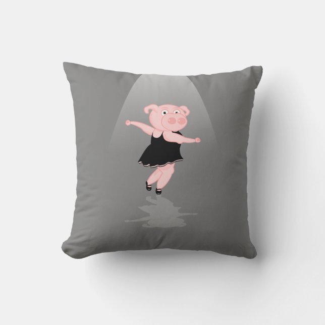 Coussin Pig Dancing (Recto)