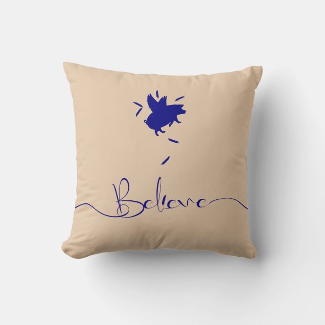 Coussin Pig Feathers (Recto)