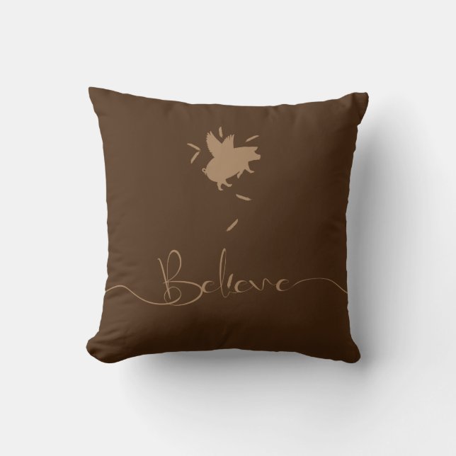 Coussin Pig Feathers (Recto)