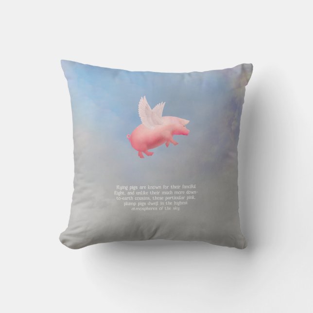 Coussin Pig volant (Recto)