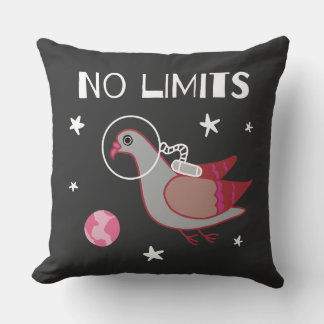 Coussin Pigeon dans l'espace sans limites