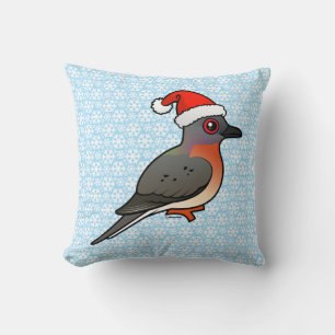 Coussin Pigeon Père Noël