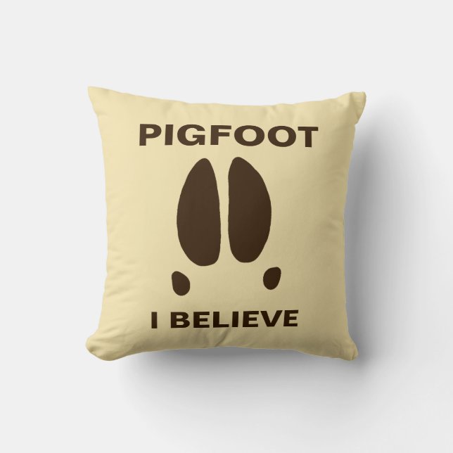 Coussin Pigfoot - Je crois (Recto)