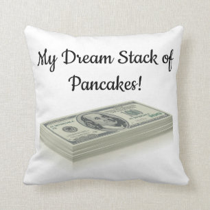 Coussin Pile de 100 $ Bills Lancer l'oreiller