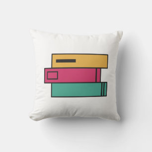 Coussin pile de livres