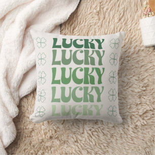 Coussin Pile Lucky de St Patrick et Shamrock