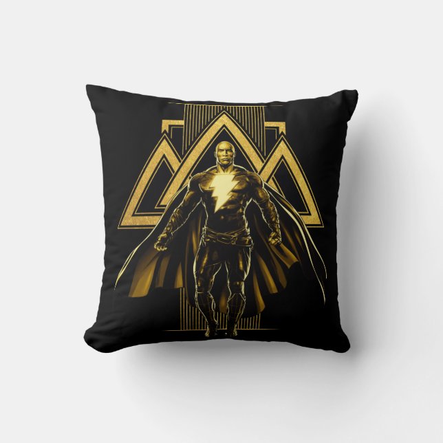 Coussin Pilier triangulaire noir Adam (Recto)