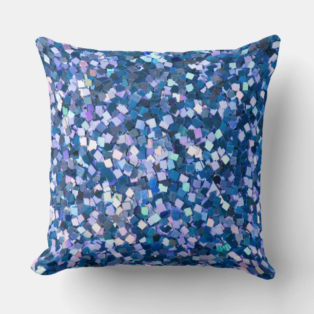 Coussin Pillow de décoration scintillant Confetti Minuit (Recto)