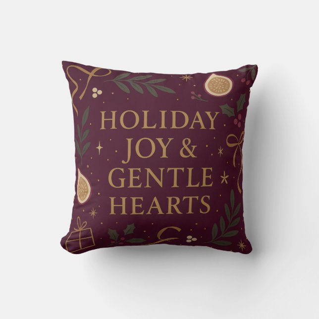 Coussin Pillow de fête Joy Throw (Recto)