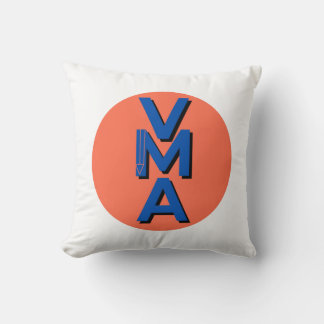 Coussin Pillow featuring a logo with complementary colors