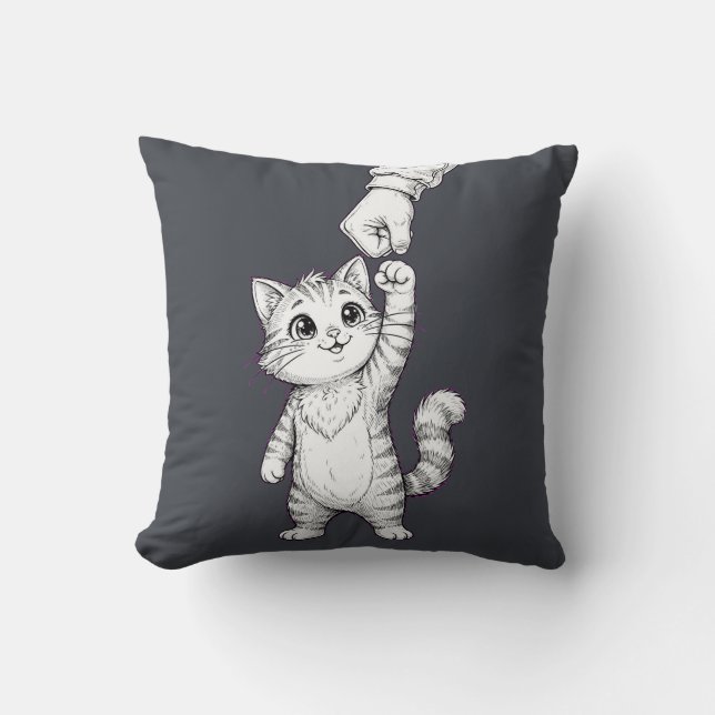 Coussin pillow - Fist Bump design  (Recto)
