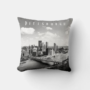 Coussin Pillow Skyline de Pittsburgh