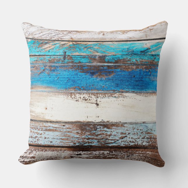Coussin Pillow with driftwood pattern (Recto)