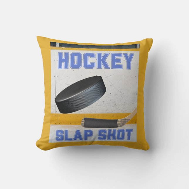 Coussin Pilote à lancer de balle de hockey (Recto)