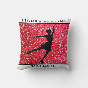 Coussin Pilote à lancer de patinage avec nom