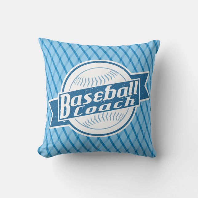 Coussin Pilote de base-ball entraîneur (Recto)