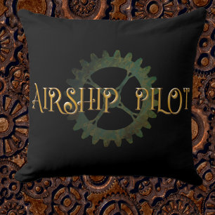 Coussin Pilote de dirigeable Steampunk