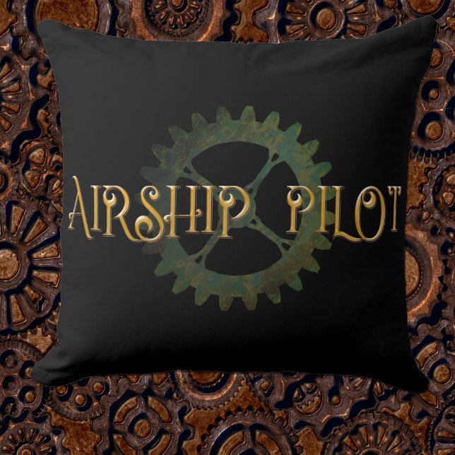 Coussin Pilote de dirigeable Steampunk  (Créateur téléchargé)