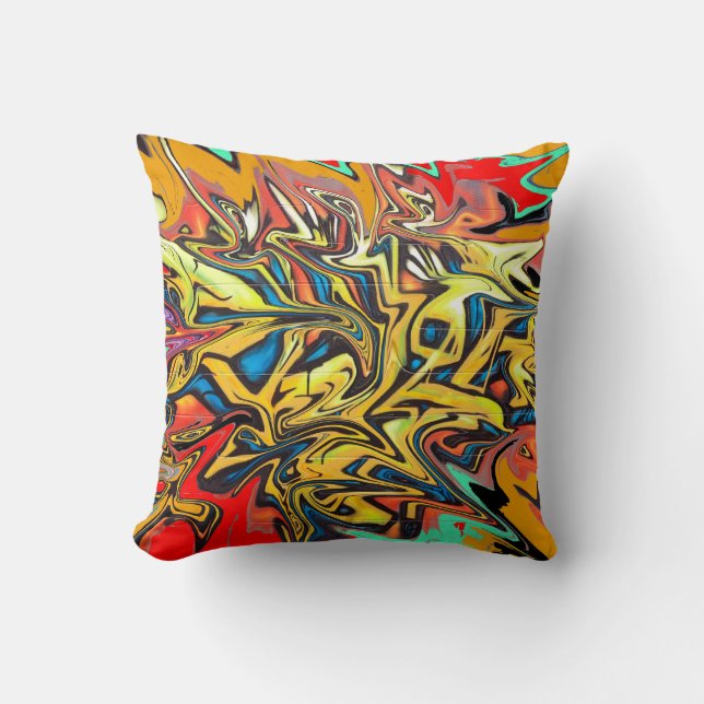 Coussin Pilote de graffiti (Recto)