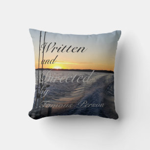 Coussin Pilote de jetage personnalisé écrit et dirigé