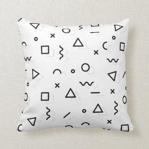 Coussin Pilote de lancement de motif rétro minimal de memp